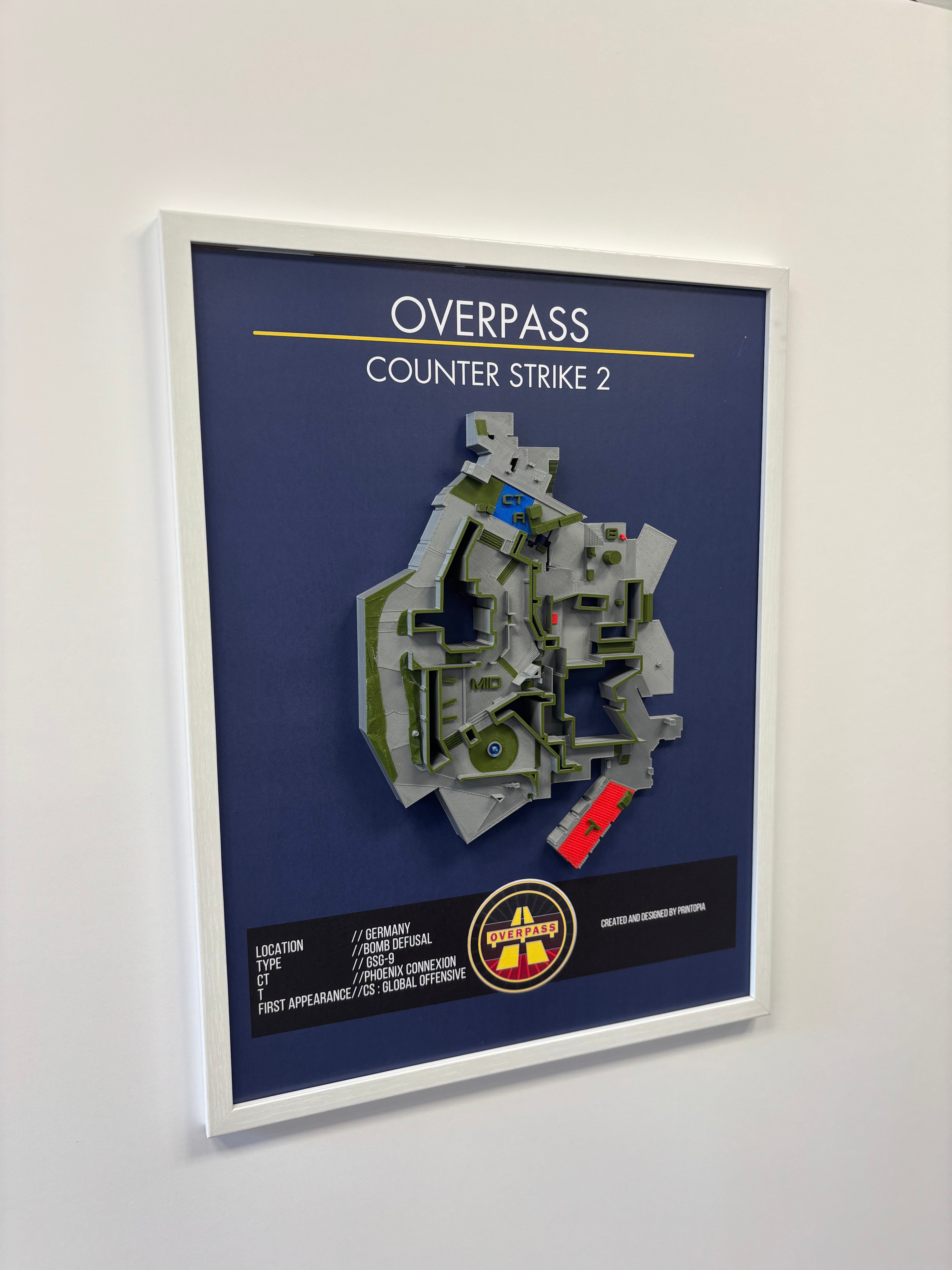 CS2-''Overpass'' wall art A3