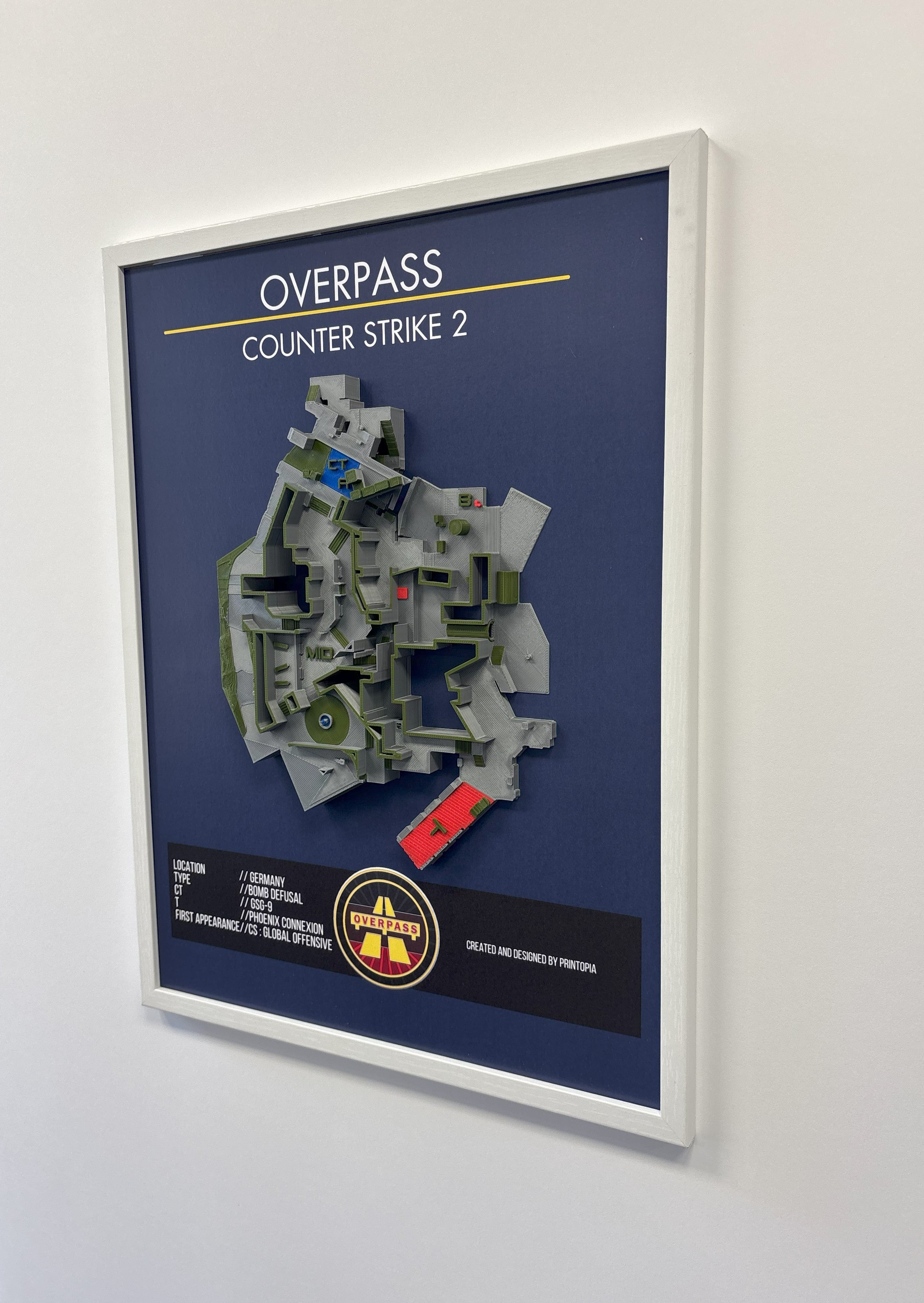 CS2-''Overpass'' wall art A3