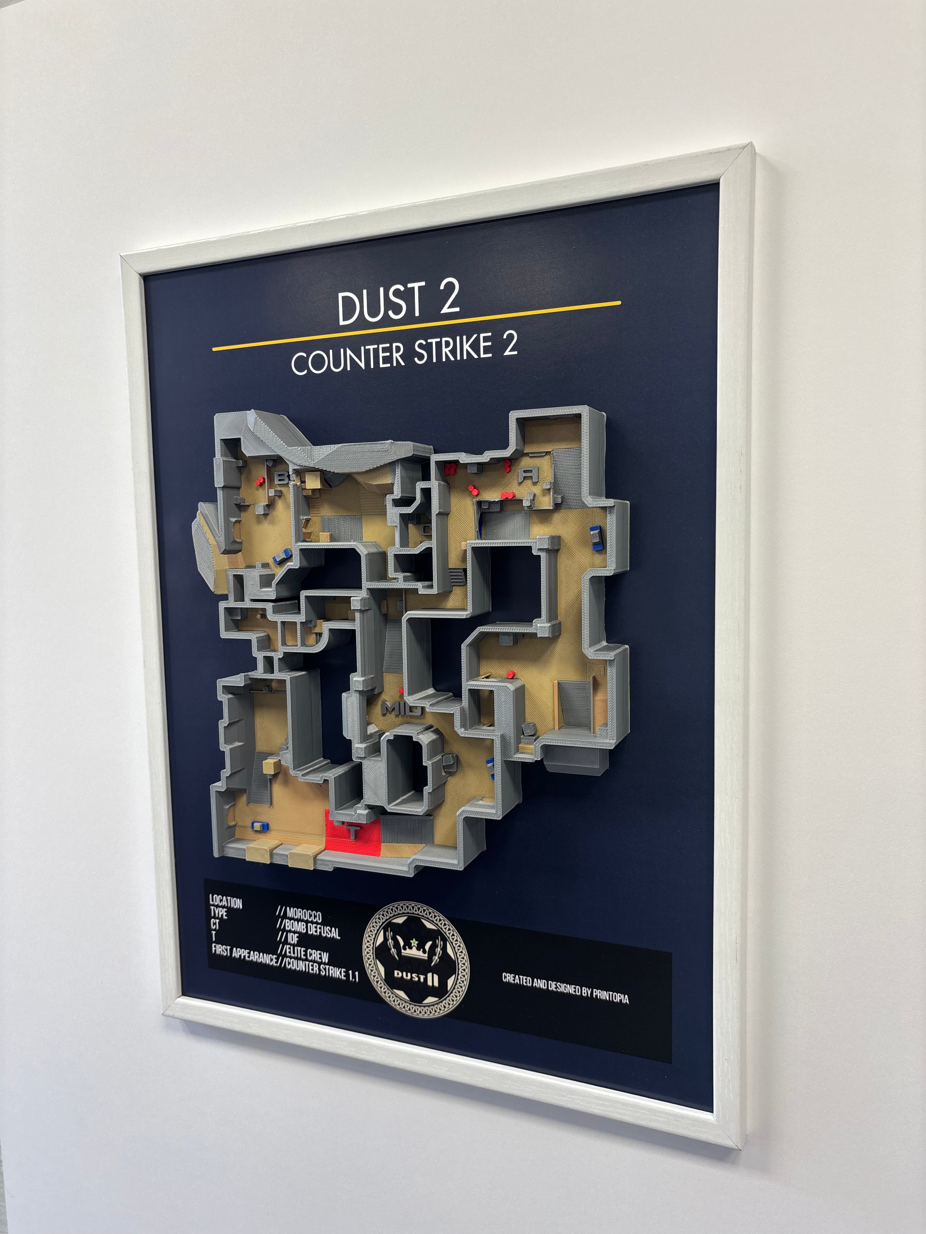 CS2-''DUST 2'' wall art A3