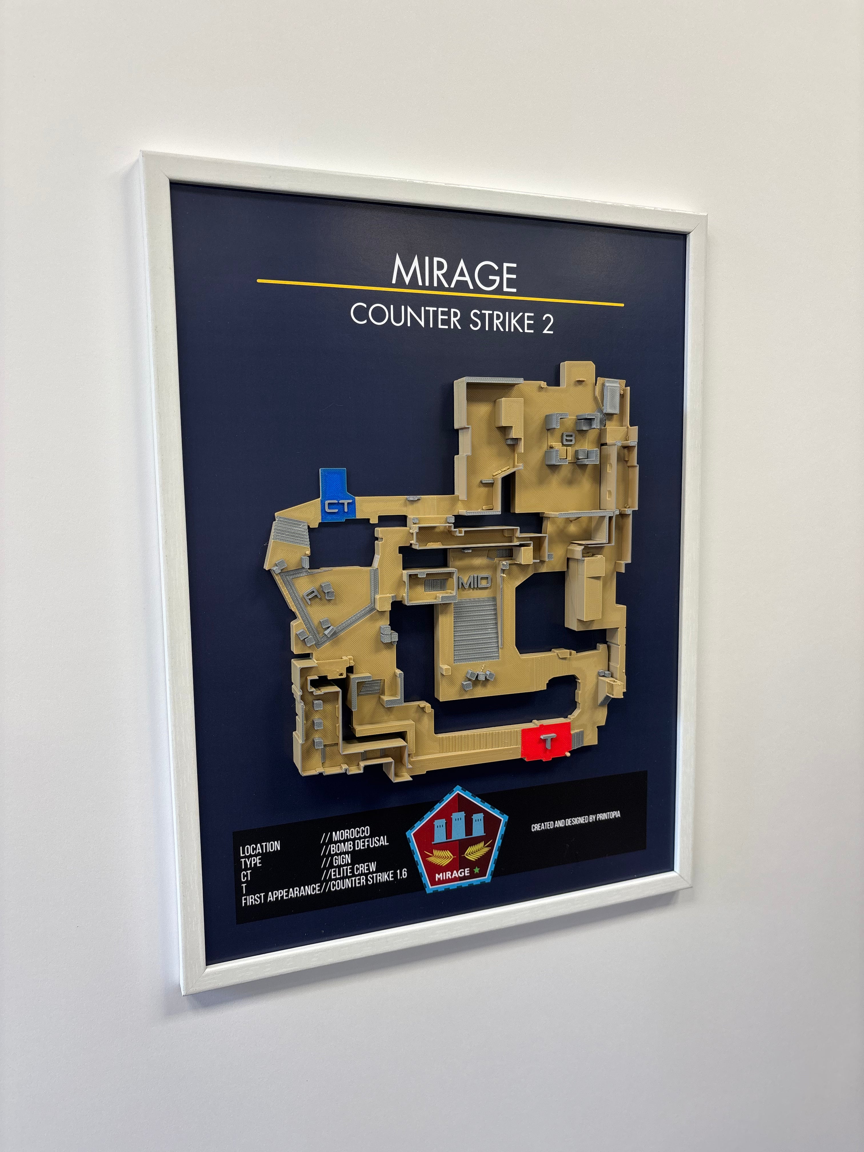 CS2-''Mirage'' wall art A3