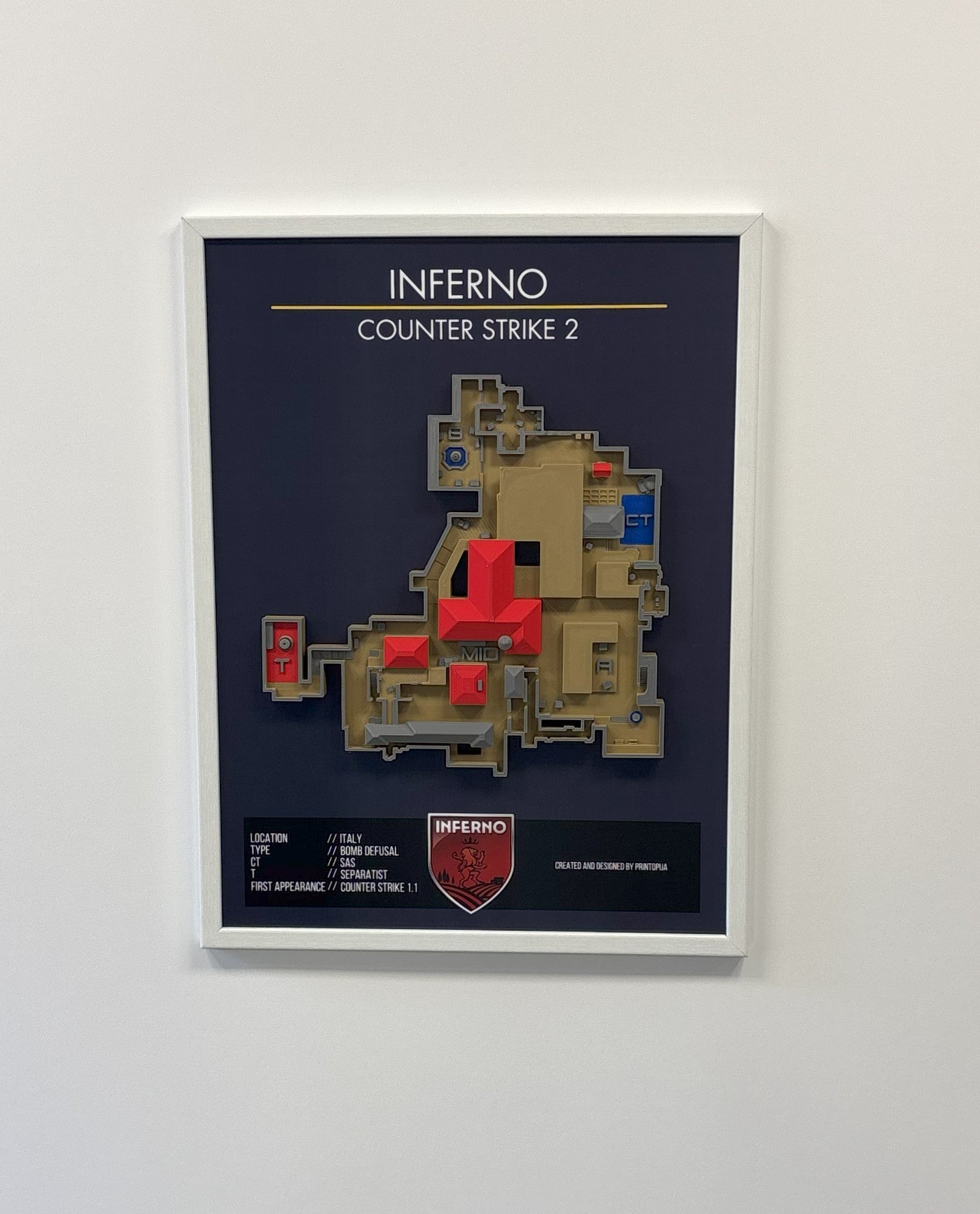 CS2-''Inferno'' wall art A3