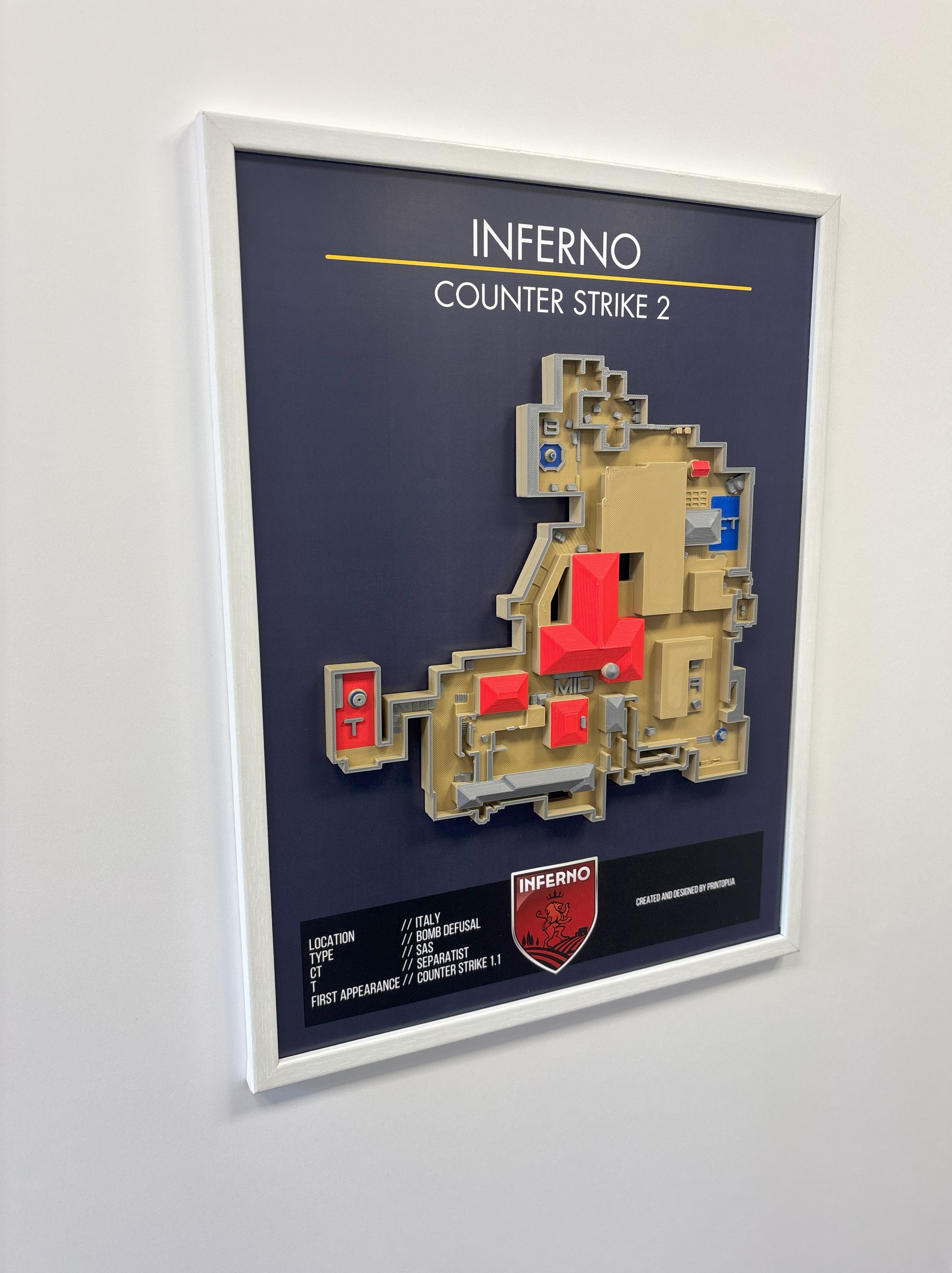CS2-''Inferno'' wall art A3