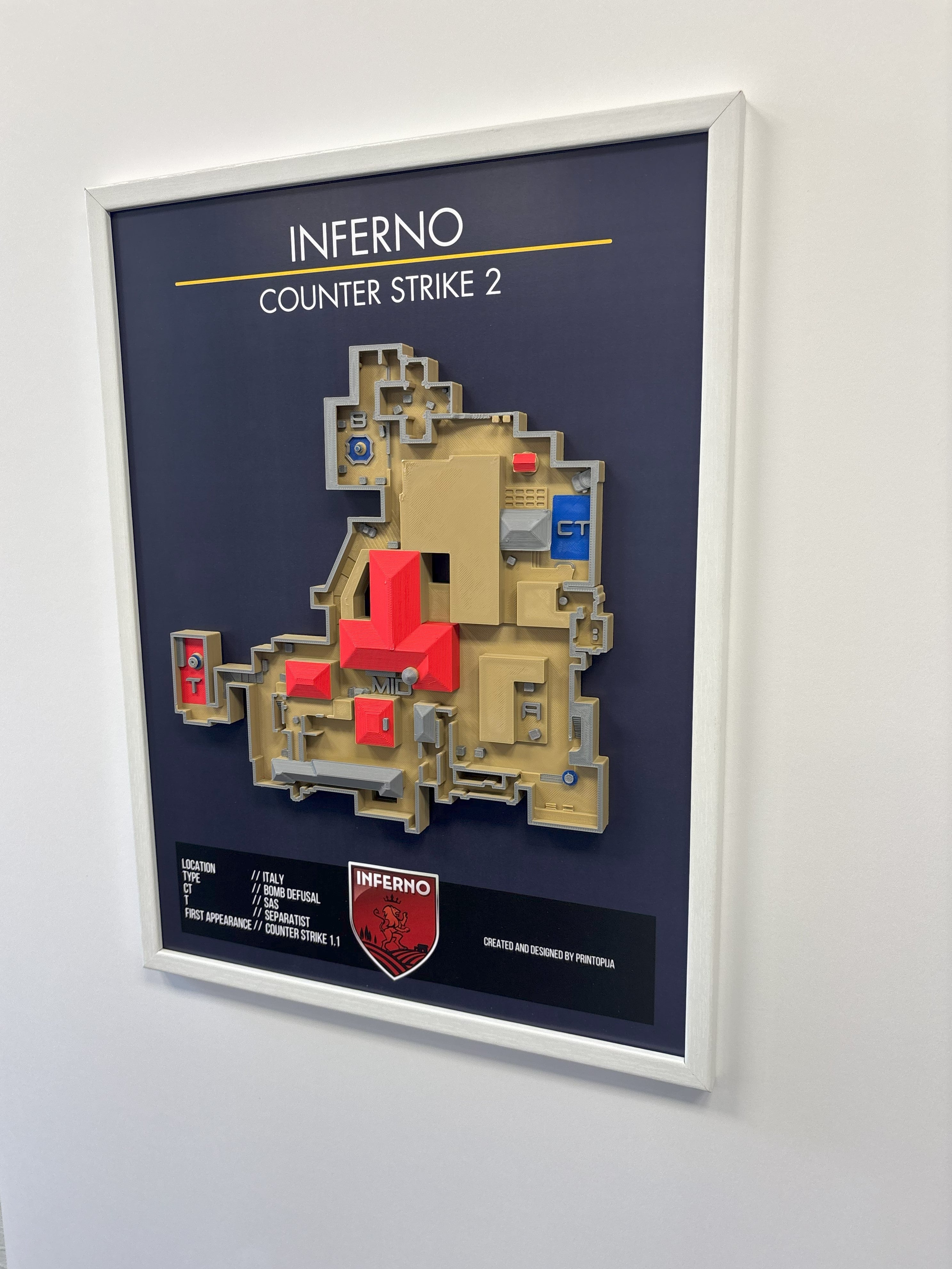 CS2-''Inferno'' wall art A3