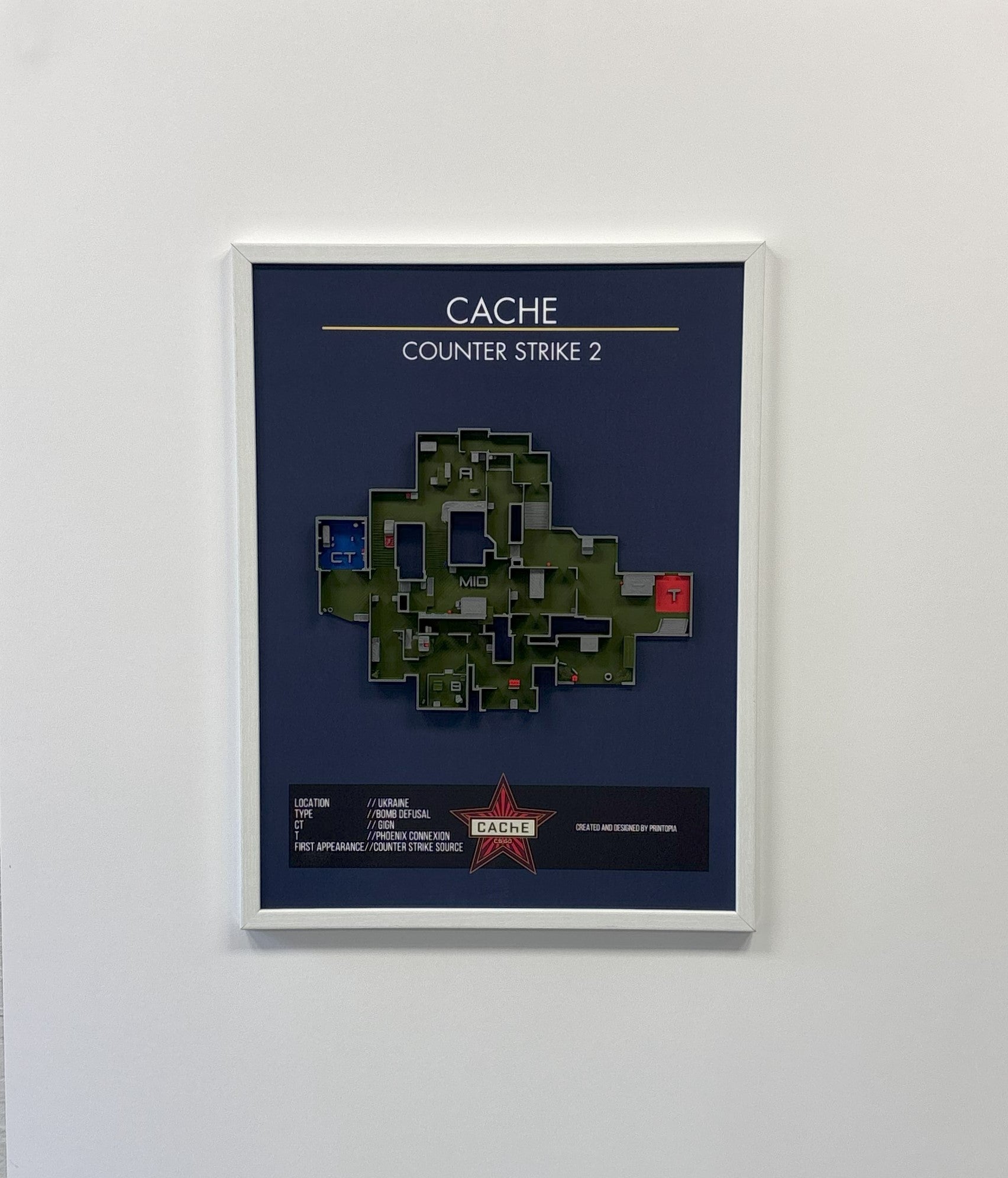 CS2-''Cache'' wall art A3