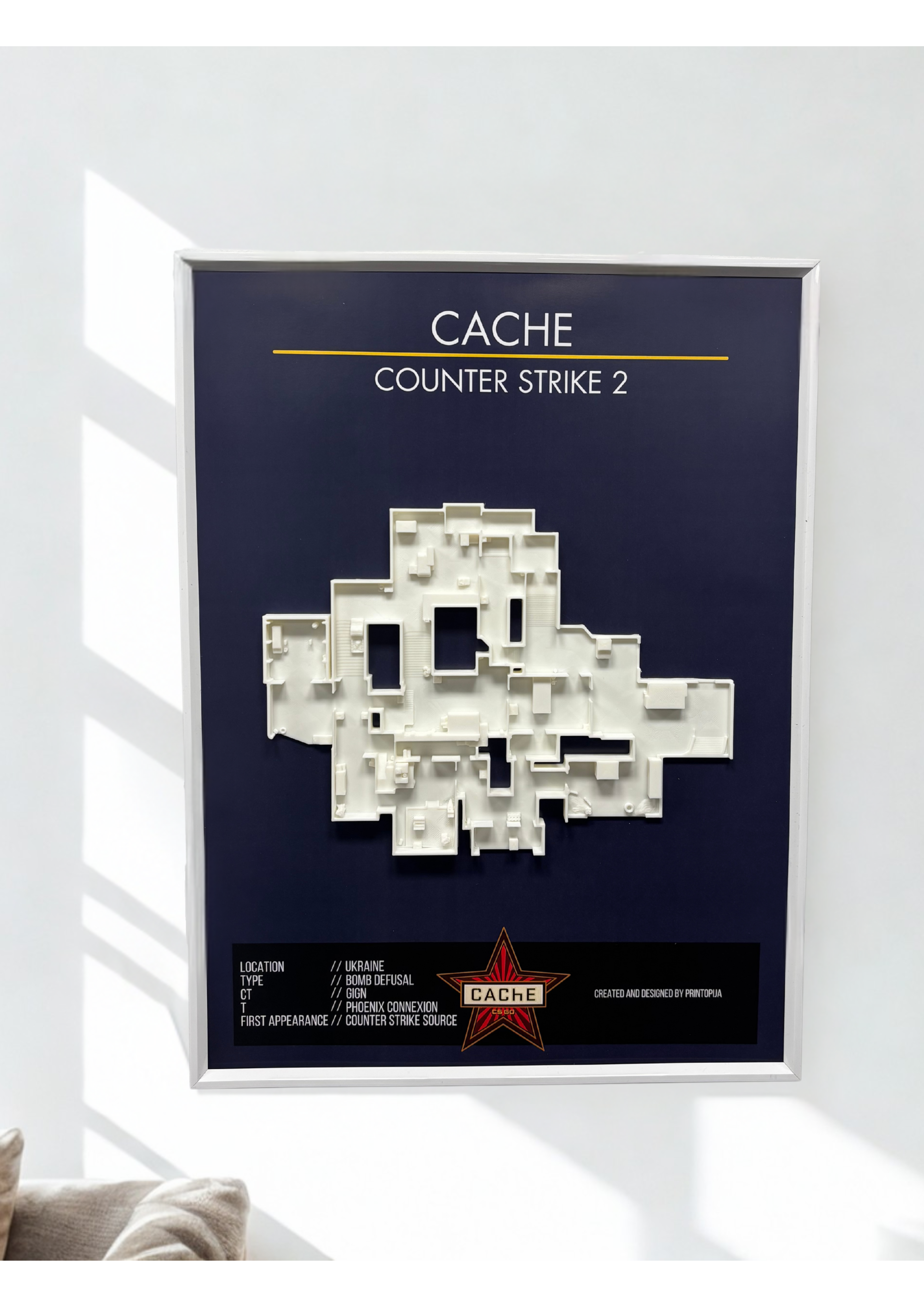 CS2-''Cache'' wall art A3