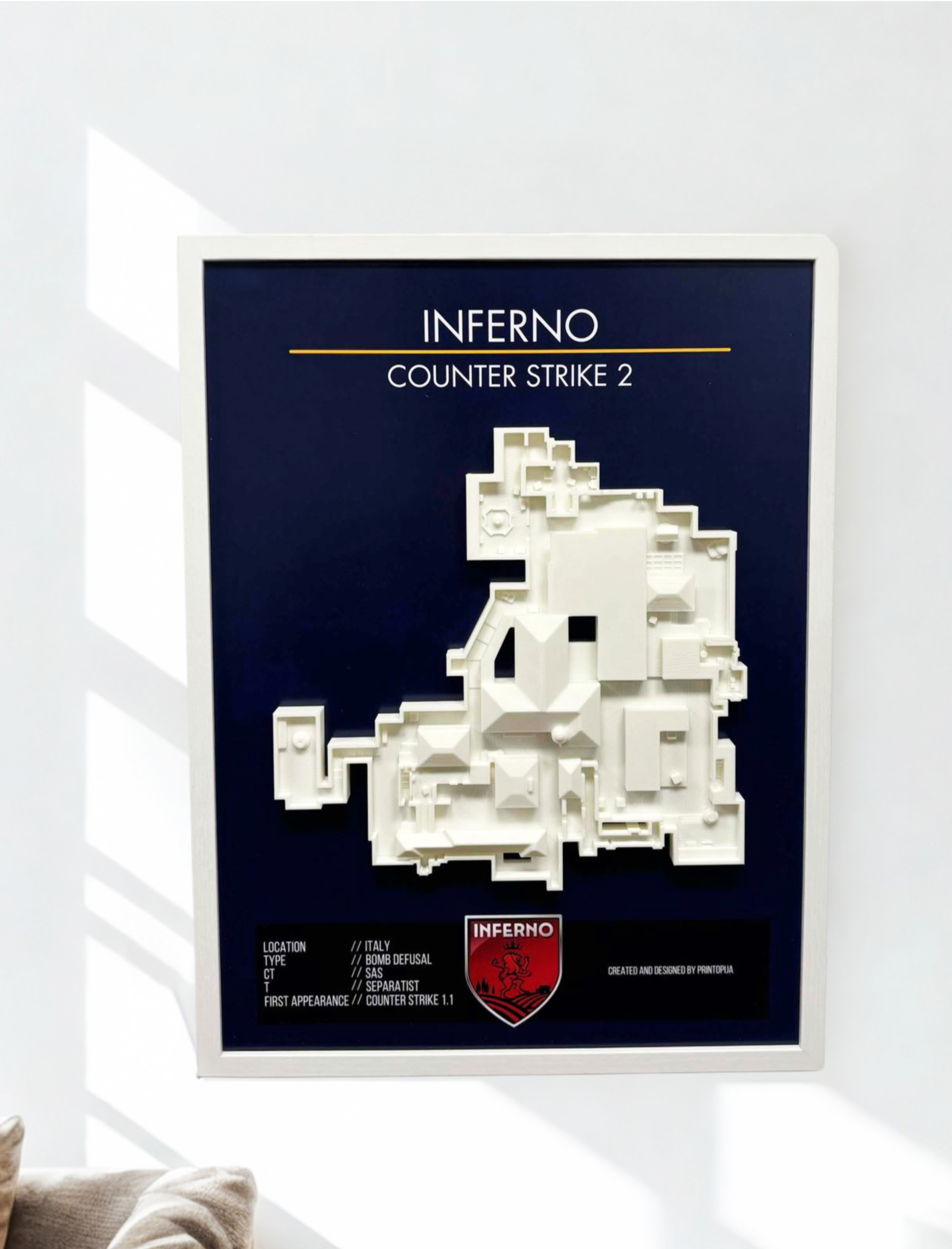 CS2-''Inferno'' wall art A3