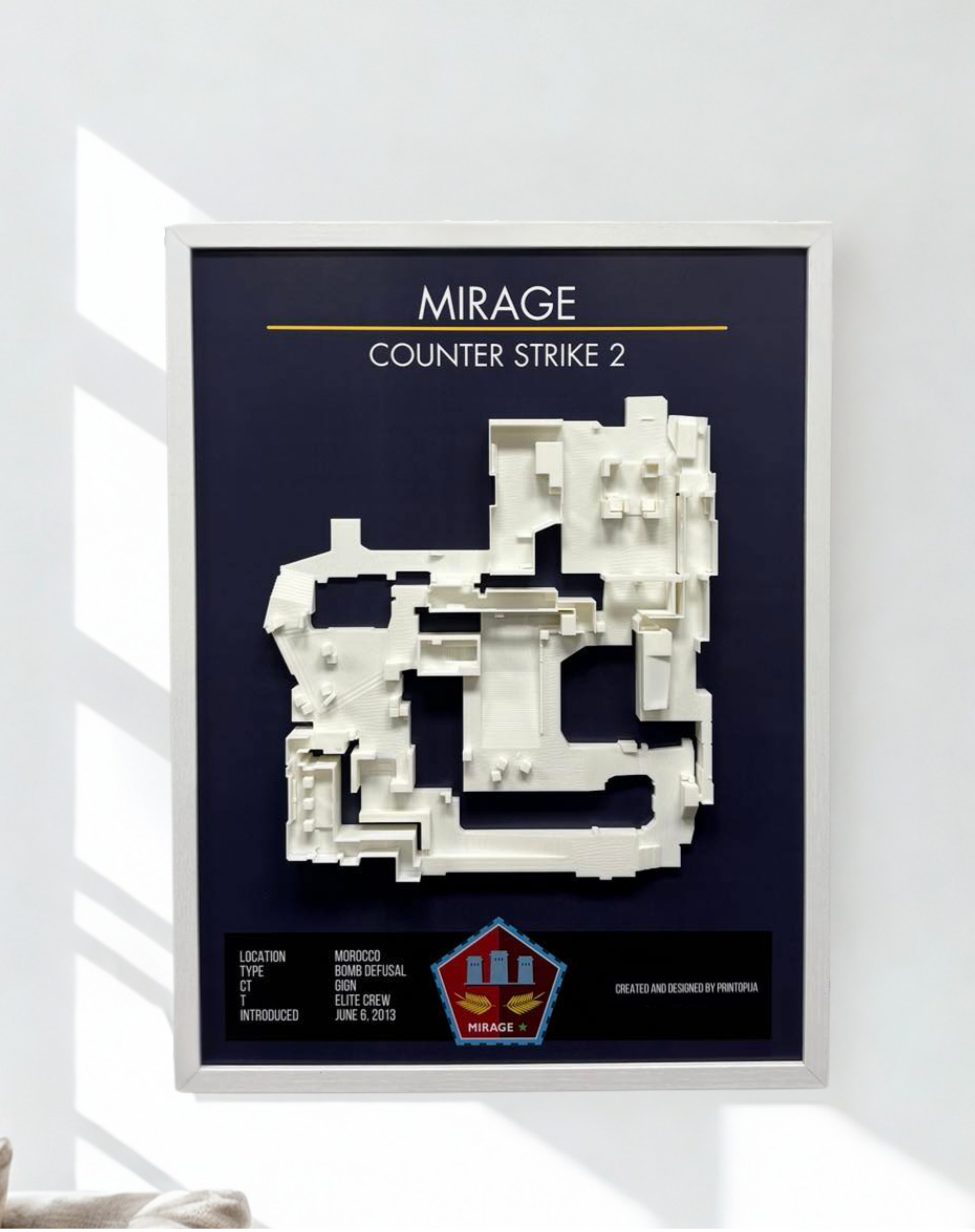CS2-''Mirage'' wall art A3
